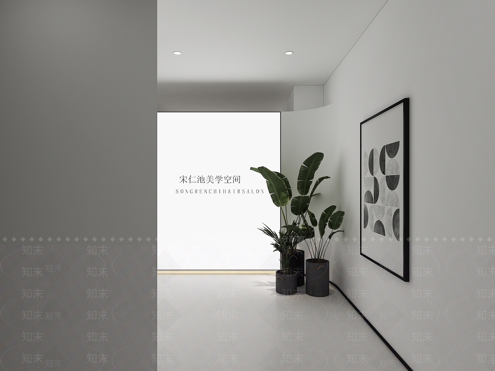 美发店3D模型下载【ID:1213975304】