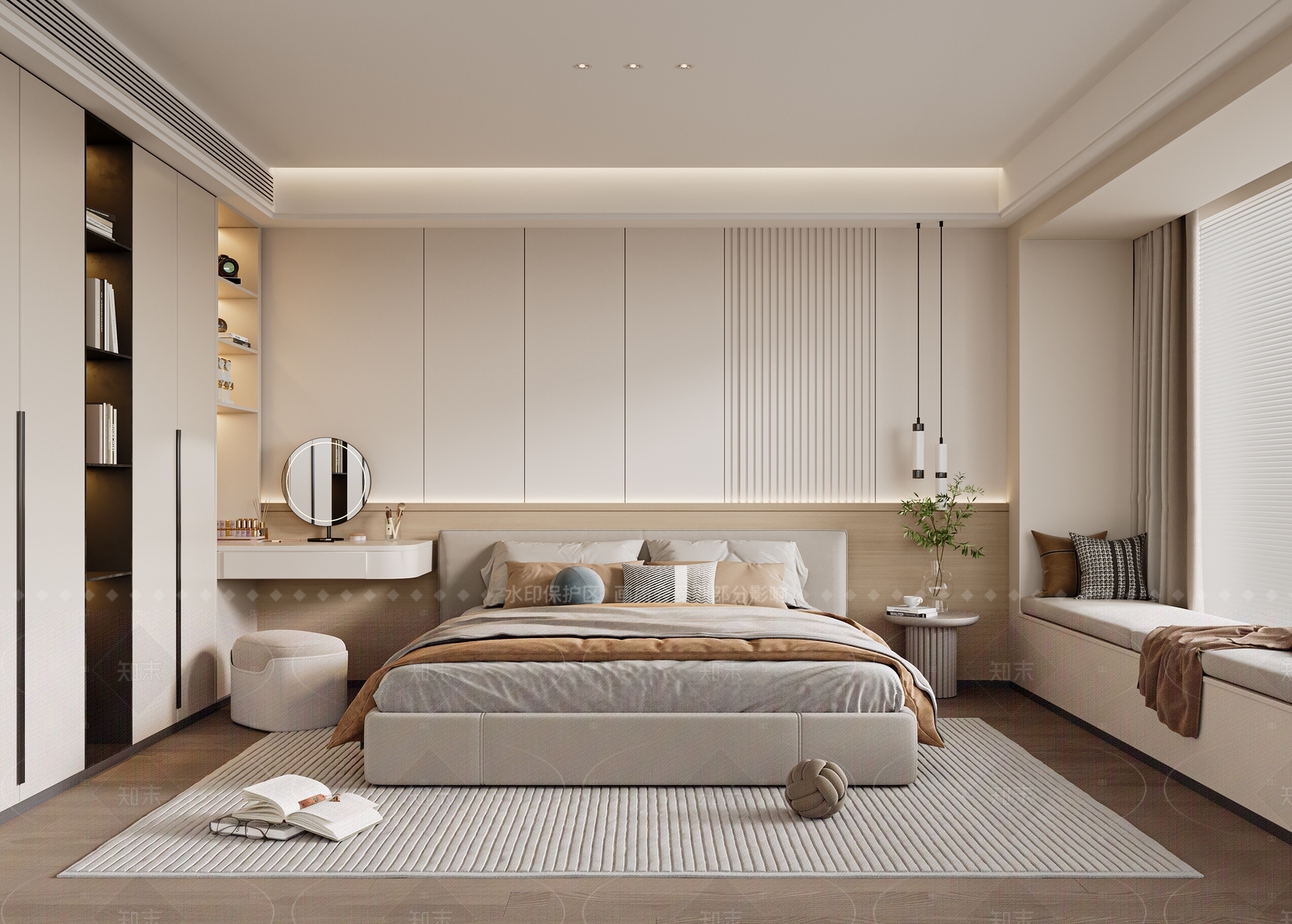 现代家居卧室SU模型下载【ID:1215988934】