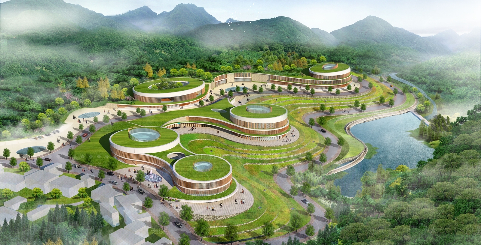 现代医疗建筑SU模型下载【ID:1143488013】