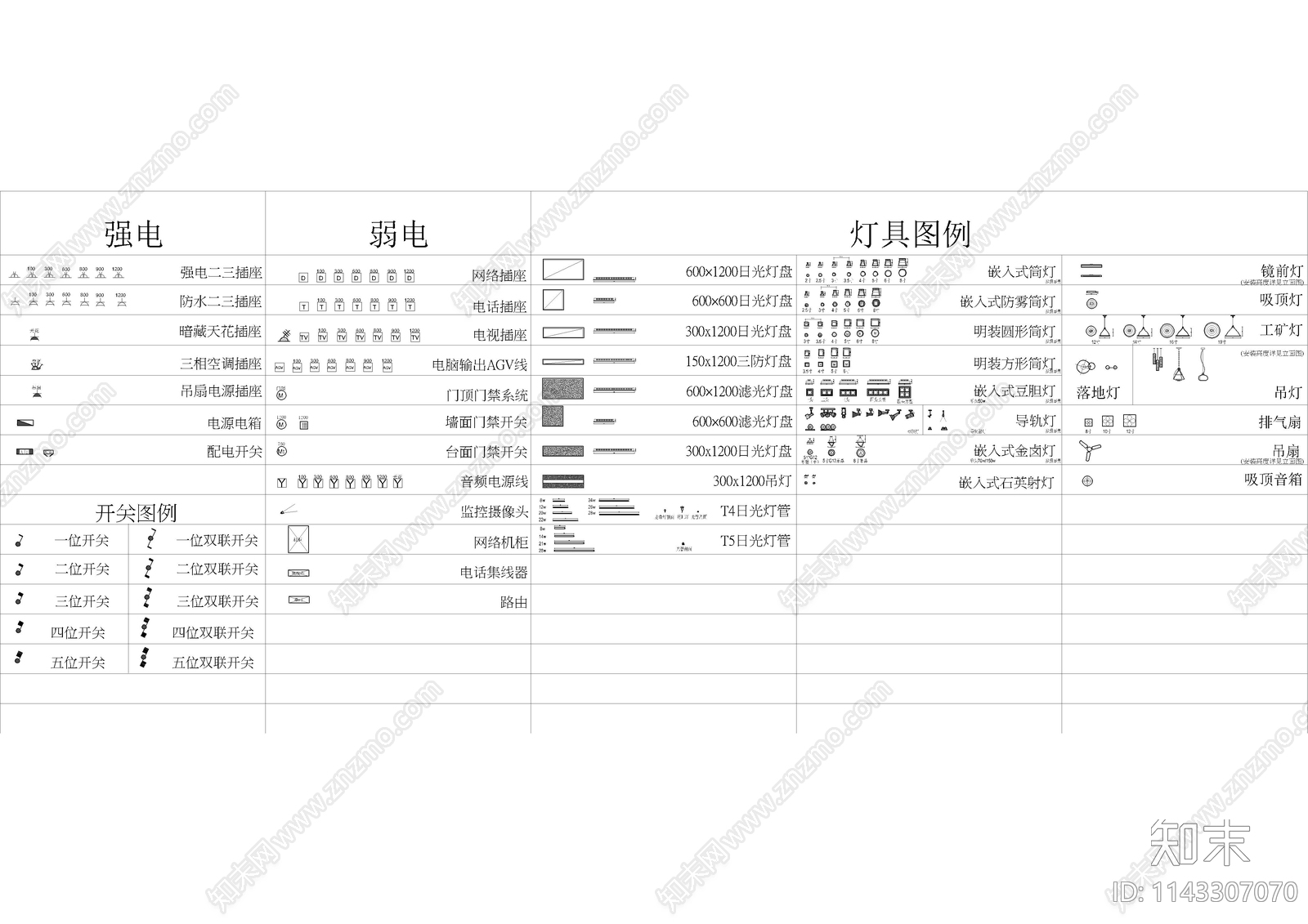 工装办公家具cad施工图下载【ID:1143307070】