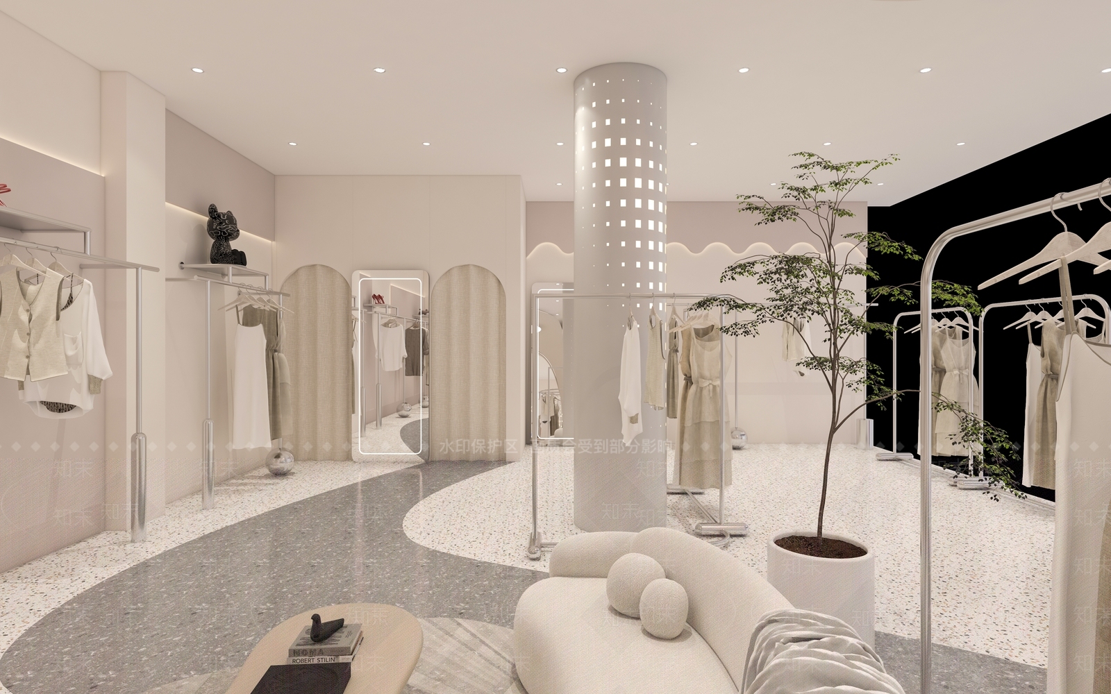 现代服装店3D模型下载【ID:1143334574】
