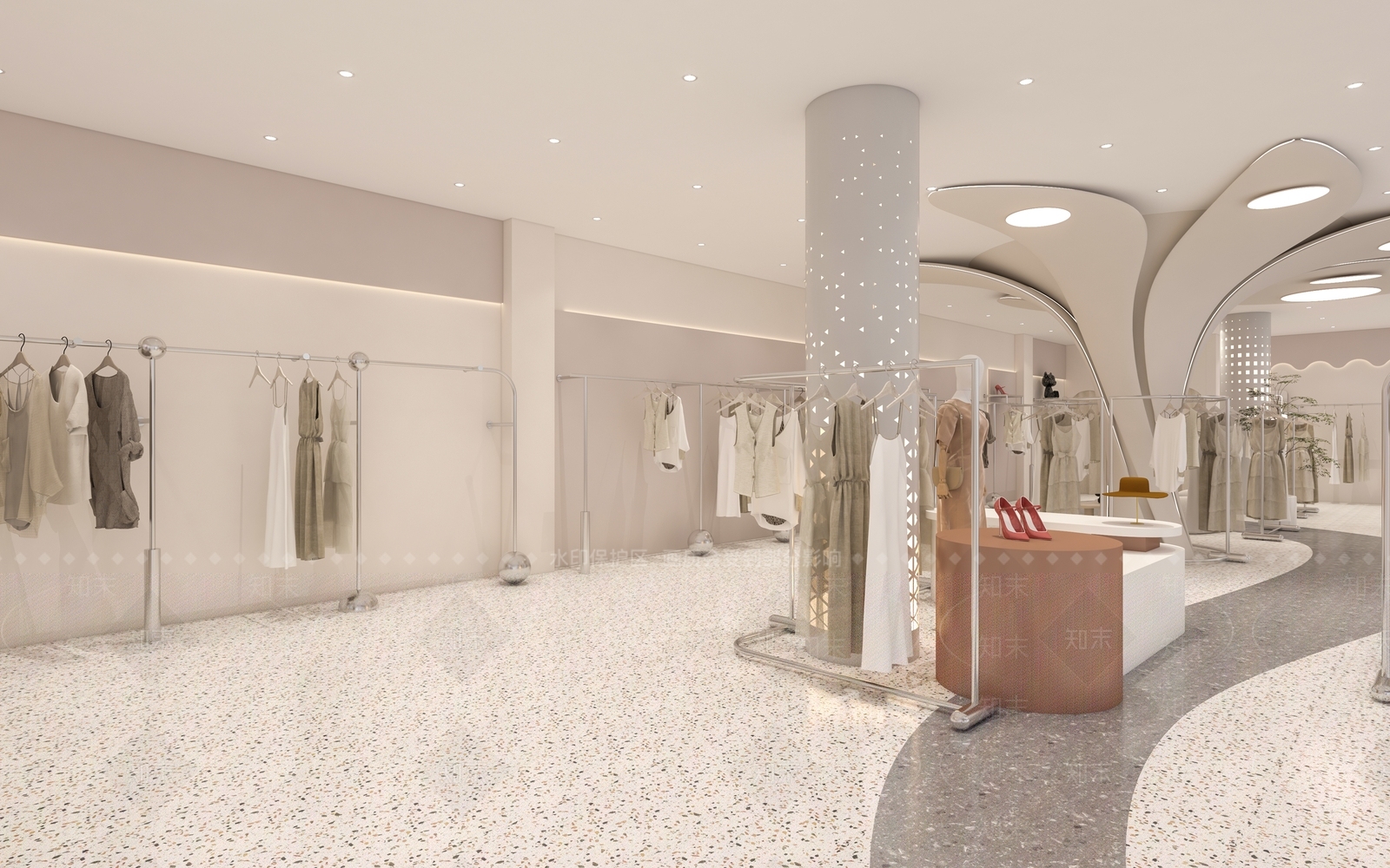 现代服装店3D模型下载【ID:1143334574】