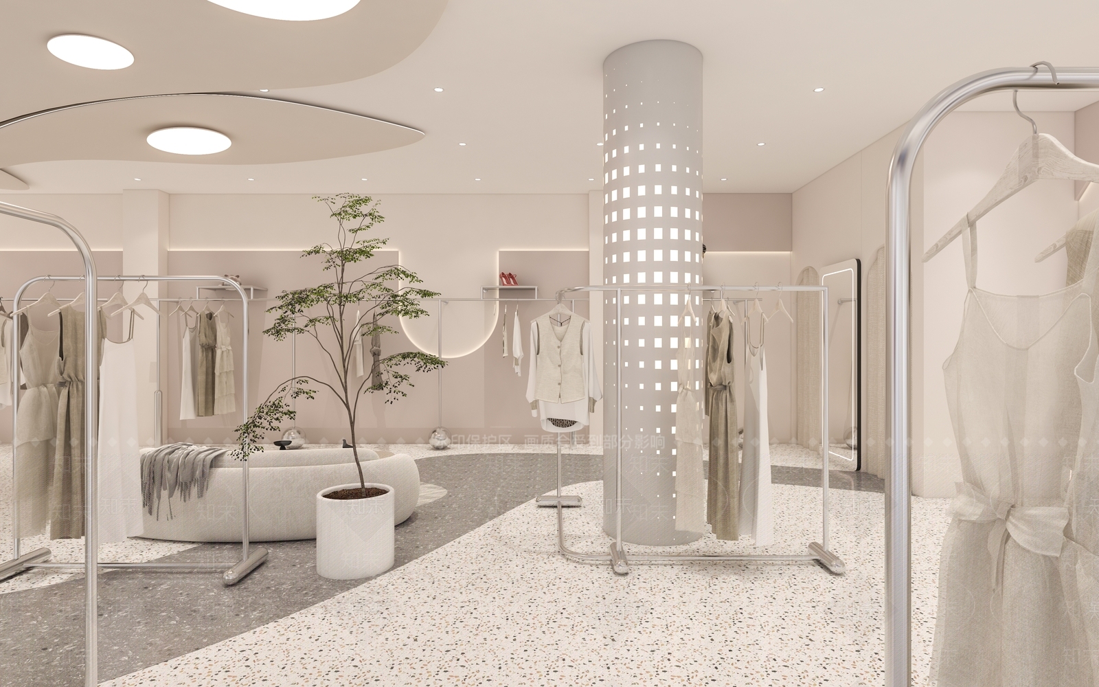 现代服装店3D模型下载【ID:1143334574】
