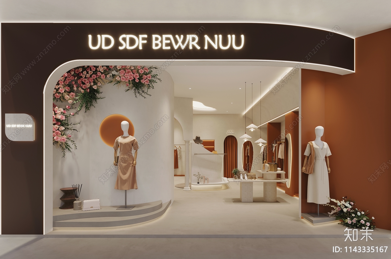 服装店商场店鞋店3D模型下载【ID:1143335167】