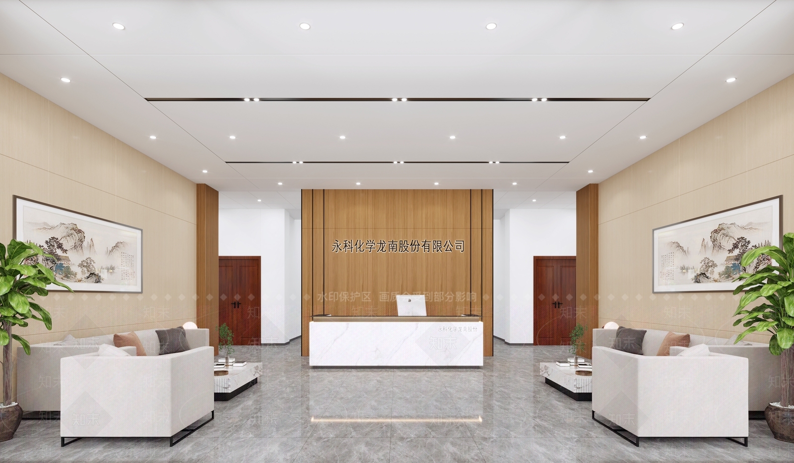 现代公司大厅3D模型下载【ID:1143340784】