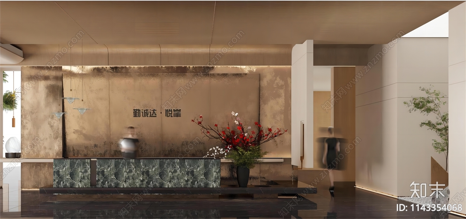 勤诚达售楼处室内装修cad施工图下载【ID:1143354068】