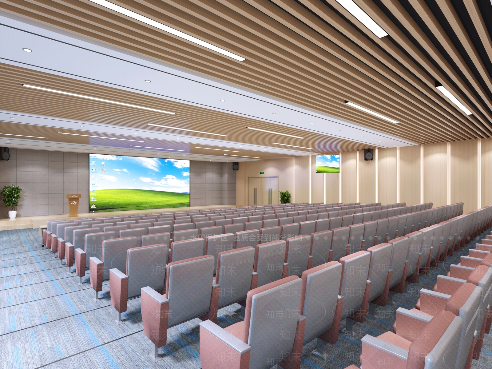 多功能报告厅3D模型下载【ID:1143354462】