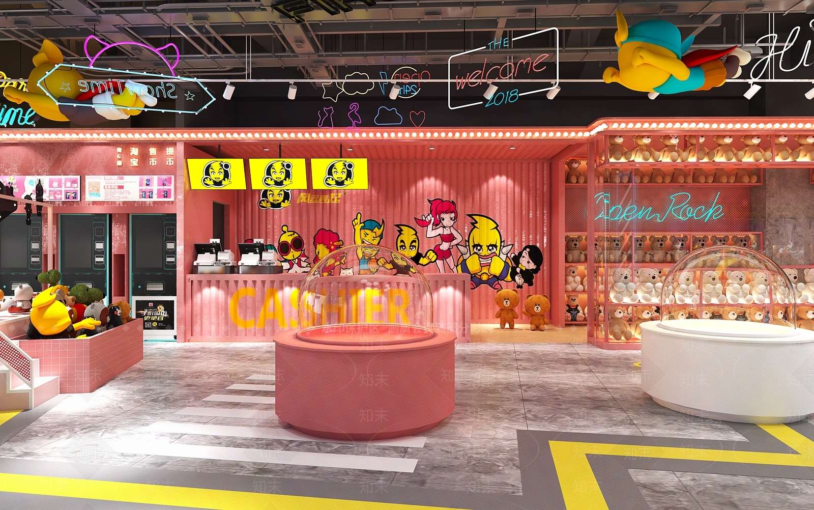 工业风玩具游乐场3D模型下载【ID:1143384617】