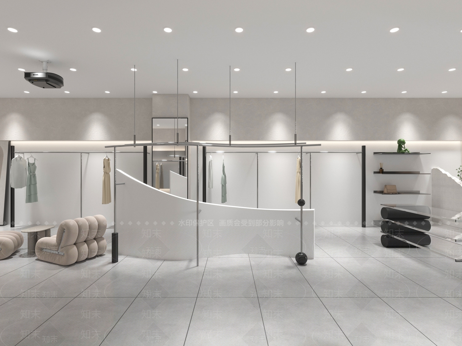 服装鞋店3D模型下载【ID:1143361294】