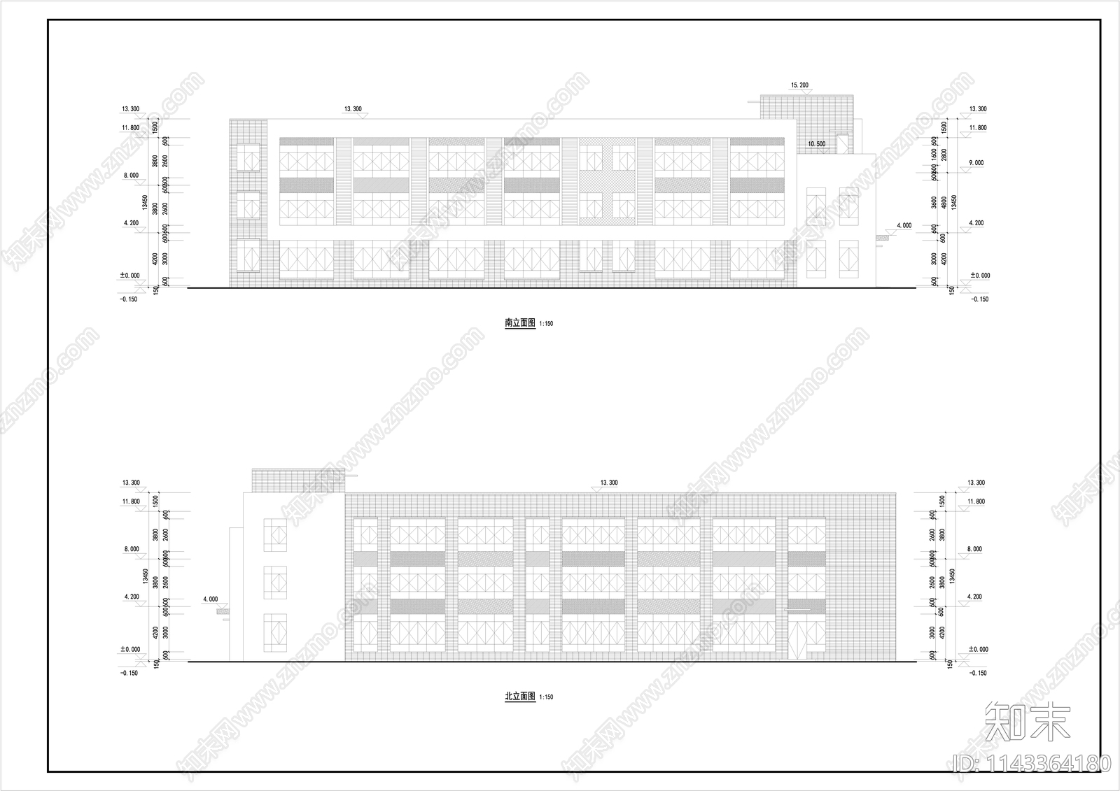 幼儿园建筑cad施工图下载【ID:1143364180】