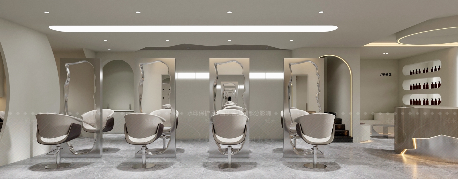 美发店3D模型下载【ID:1213977876】