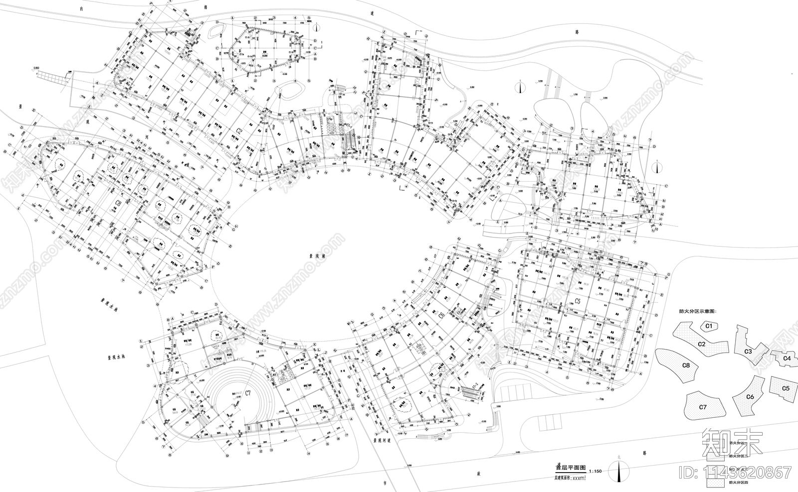 MAD事务所黄山村住宅建筑cad施工图下载【ID:1143620867】