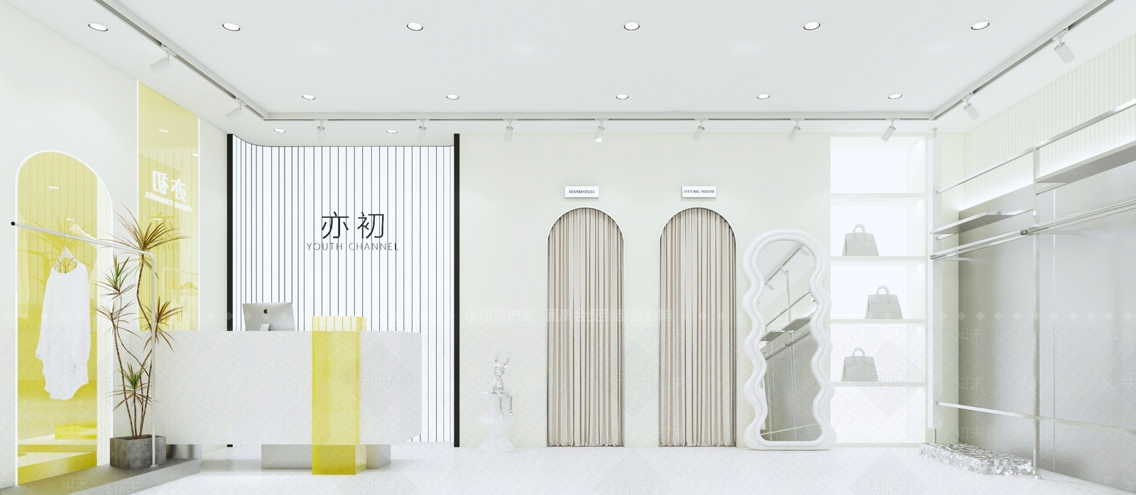 服装鞋店3D模型下载【ID:1143392729】