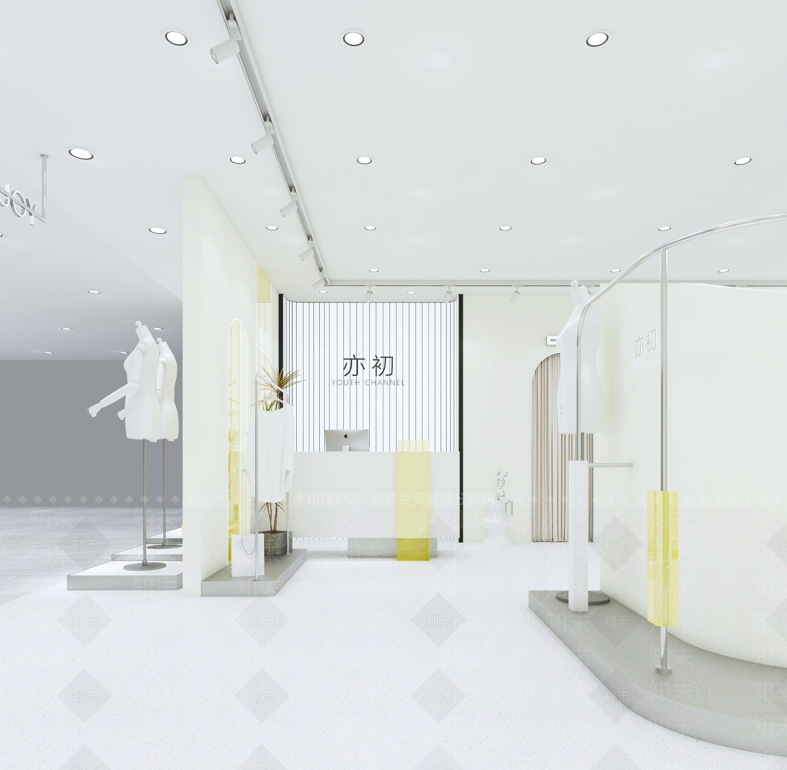 服装鞋店3D模型下载【ID:1143392729】