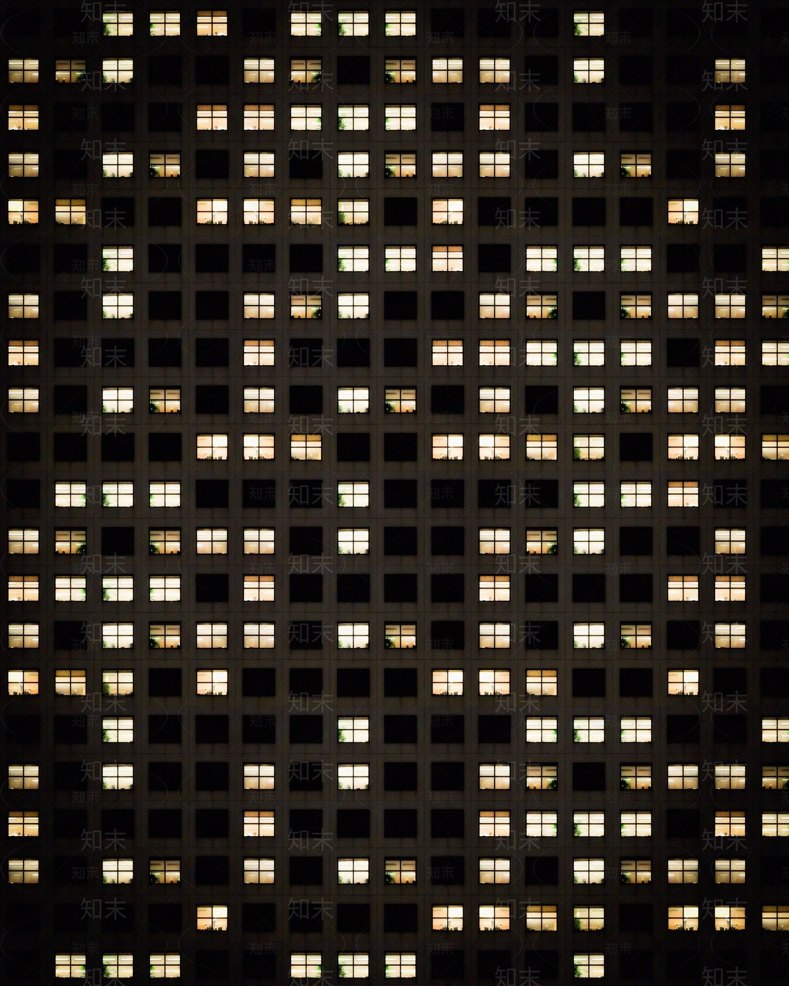 建筑外立面夜晚窗户贴图下载【ID:1143394127】