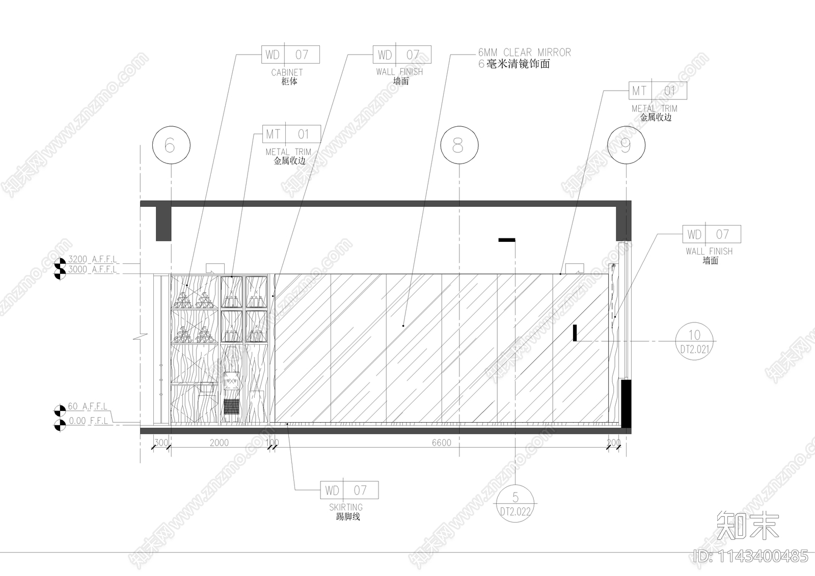 私人健身房室内施工图下载【ID:1143400485】