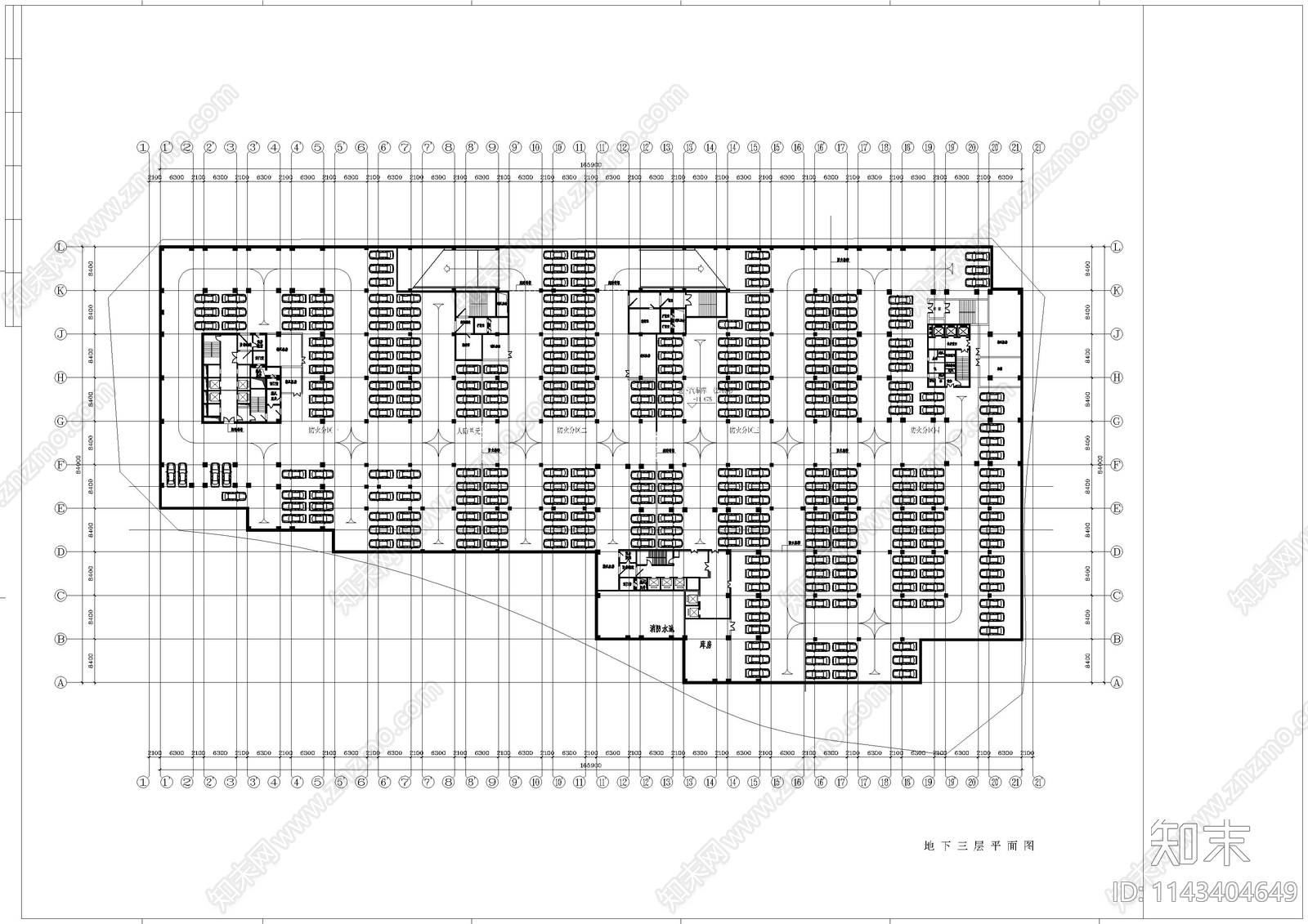 嘉和中心商业综合体建筑cad施工图下载【ID:1143404649】