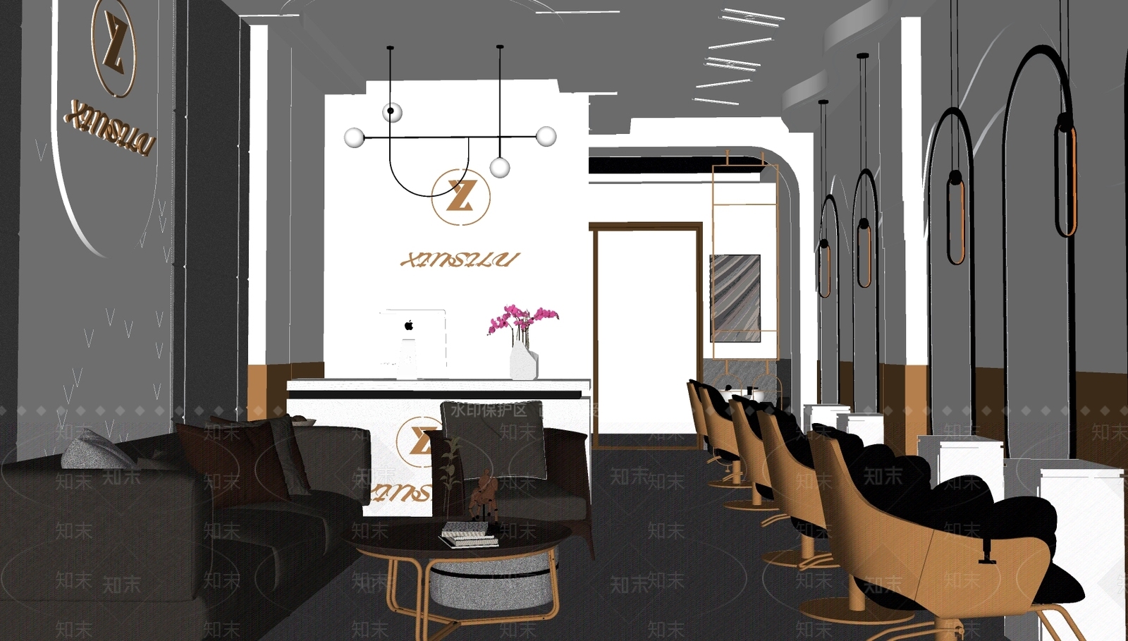 现代理发店SU模型下载【ID:1143423877】