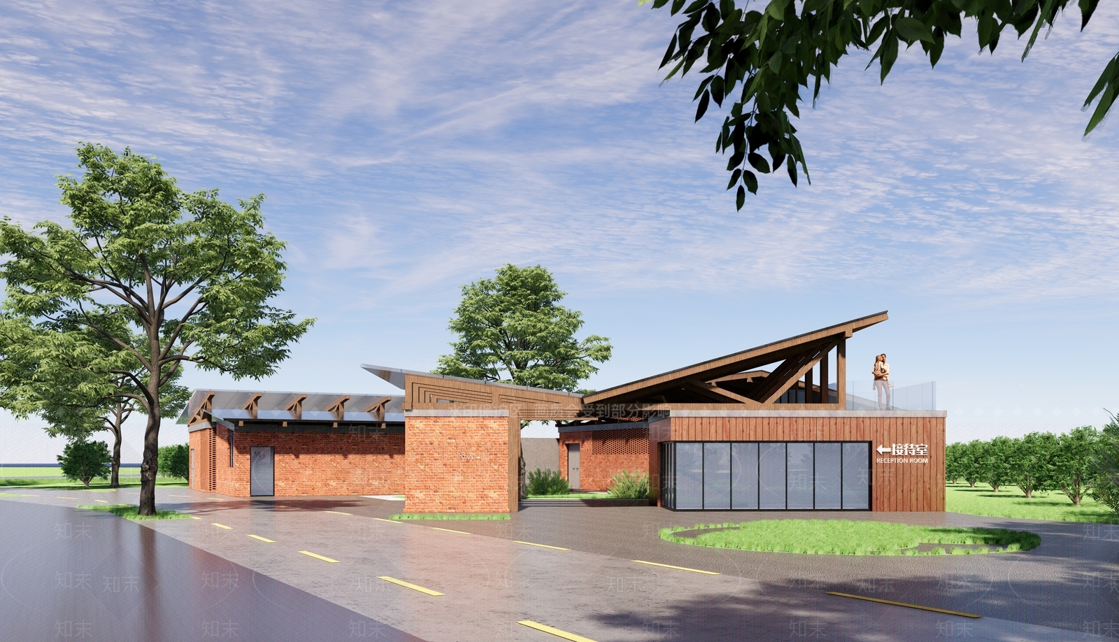 现代乡村活动中心SU模型下载【ID:1143802390】