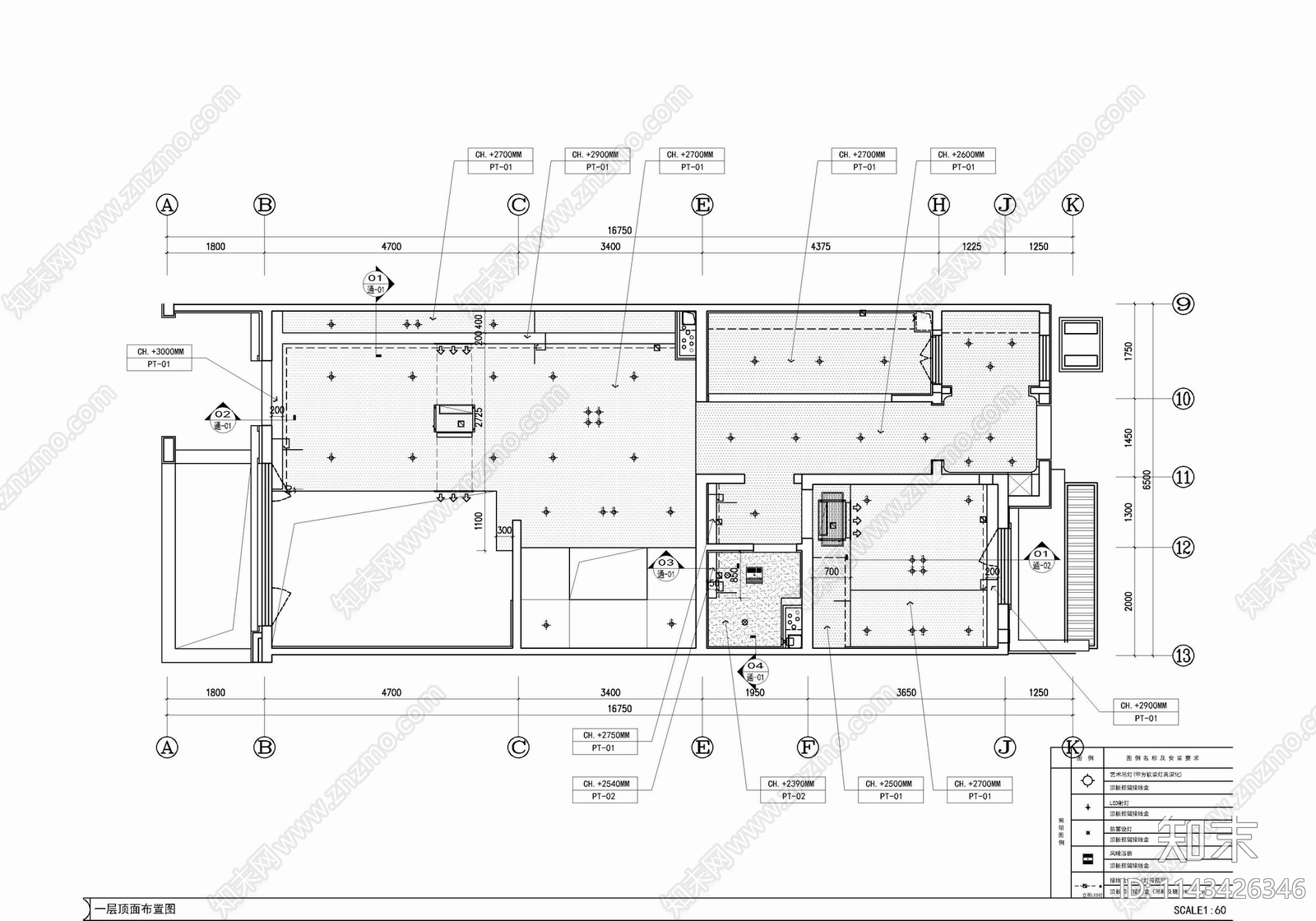 四层小别墅家装室内施工图下载【ID:1143426346】