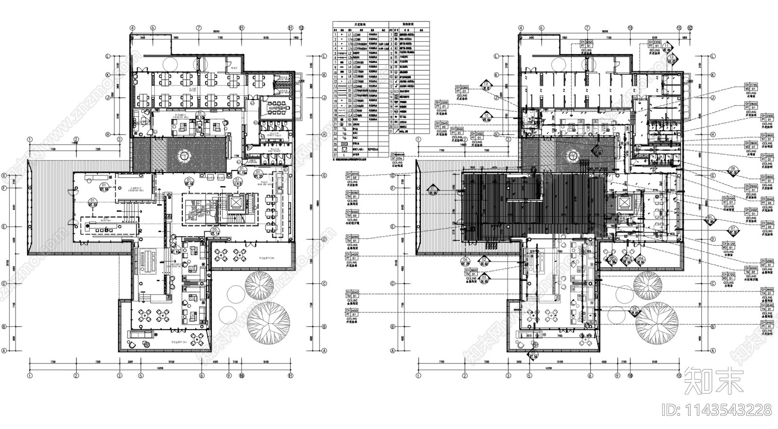 郑州融创荥阳索河售楼处室内cad施工图下载【ID:1143543228】