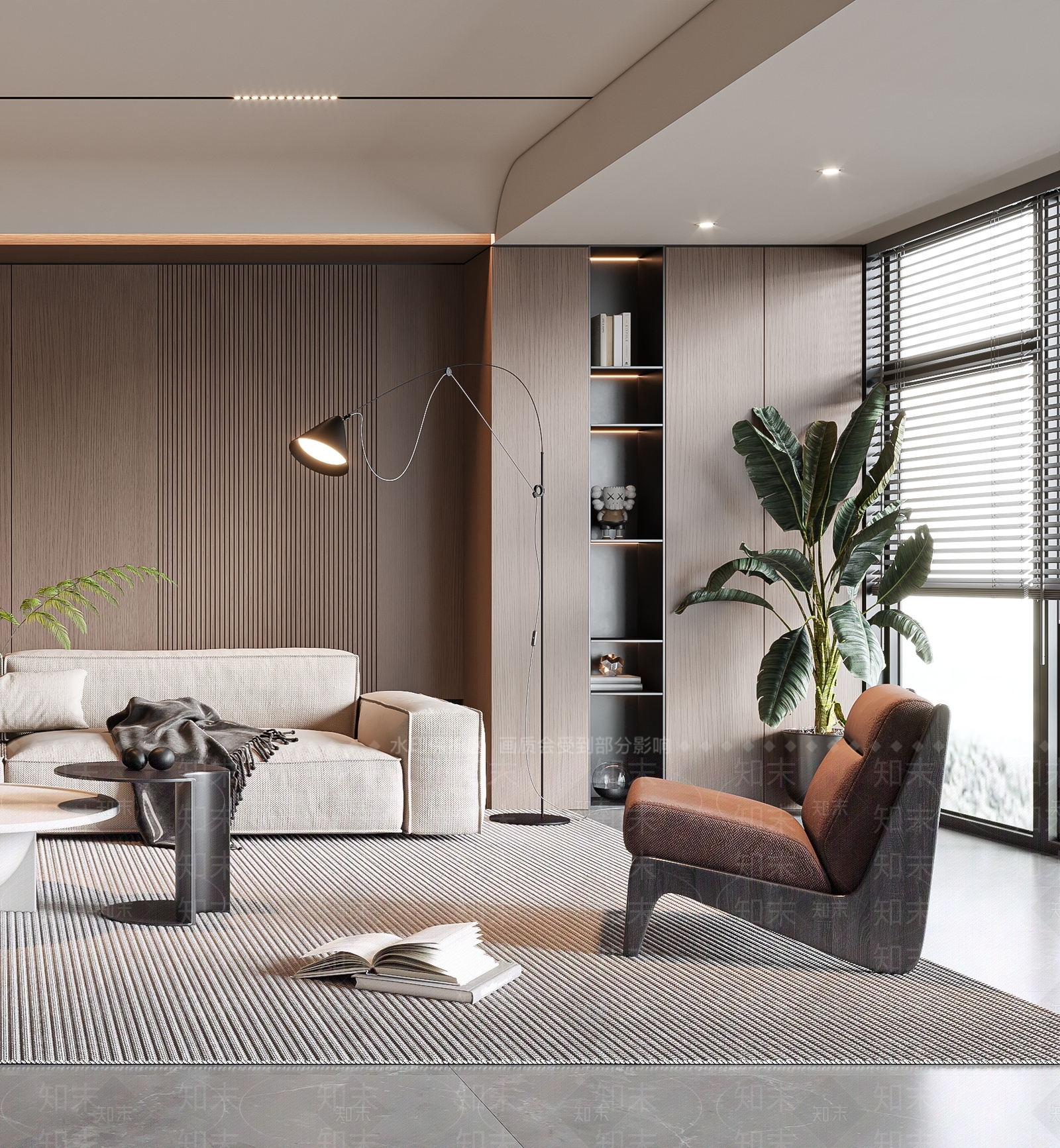 现代客厅3D模型下载【ID:1143432468】_知末3d模型网