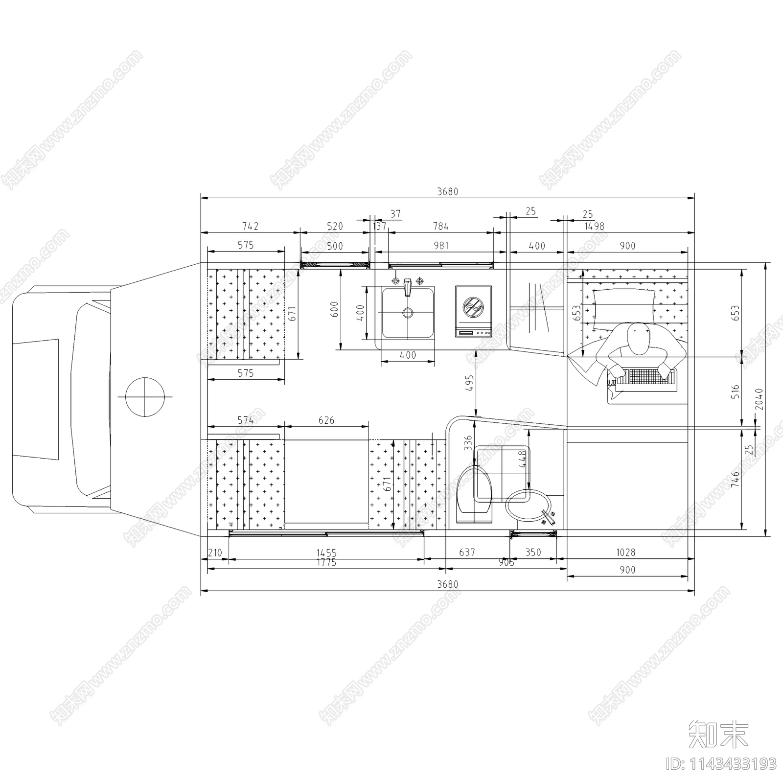 房车cad施工图下载【ID:1143433193】