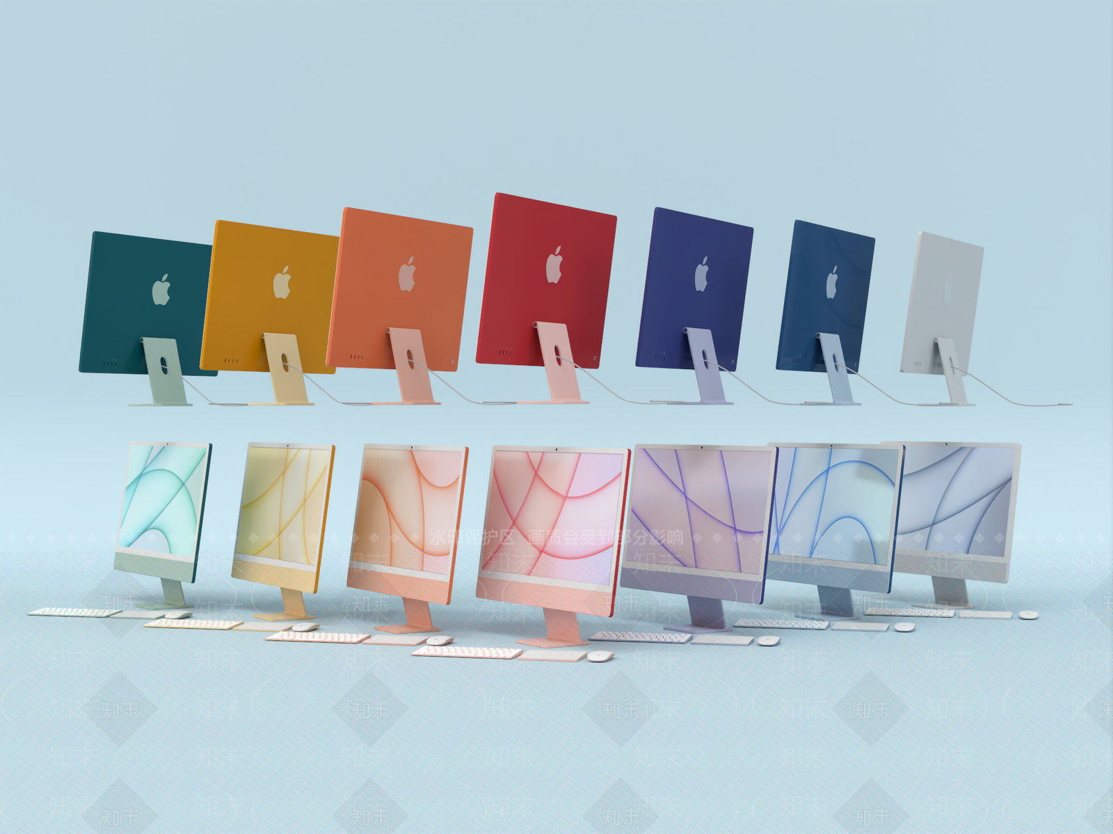 苹果电脑一体机SU模型下载【ID:1143441759】