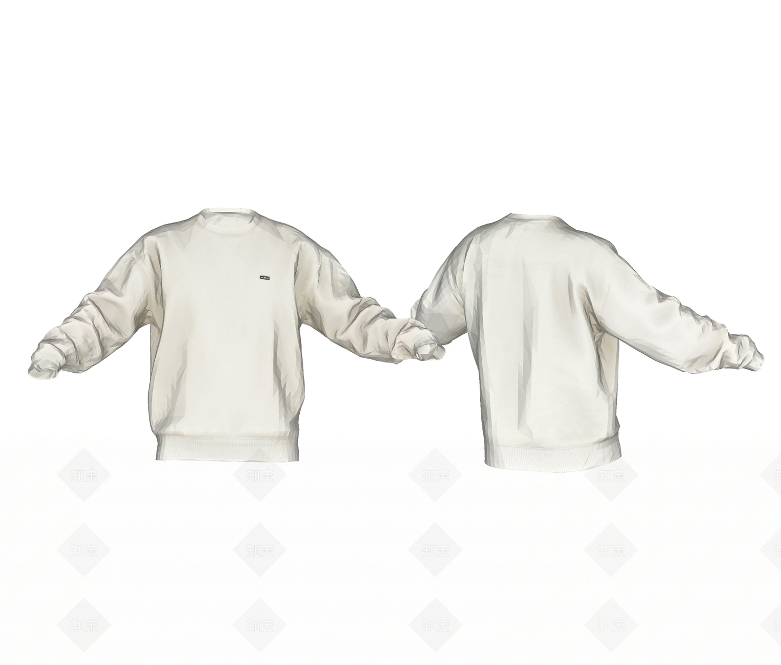 卫衣服装SU模型下载【ID:1143443322】