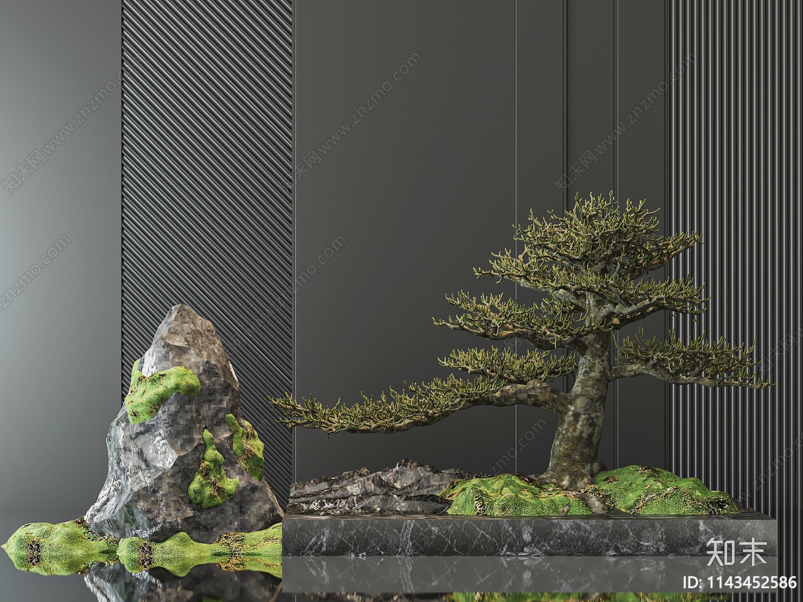 植物小景3D模型下载【ID:1143452586】