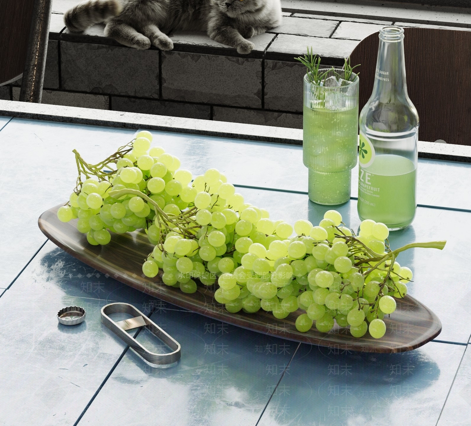 现代果盘3D模型下载【ID:1143453391】