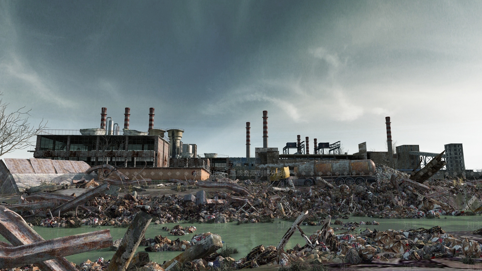 工业废墟3D模型下载【ID:1143456190】