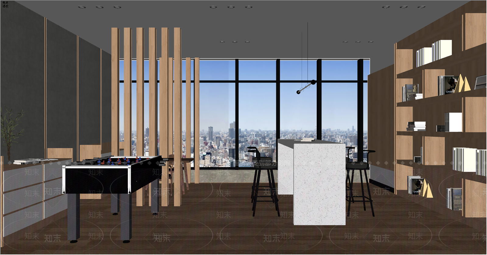 现代休息活动室SU模型下载【ID:1143459398】
