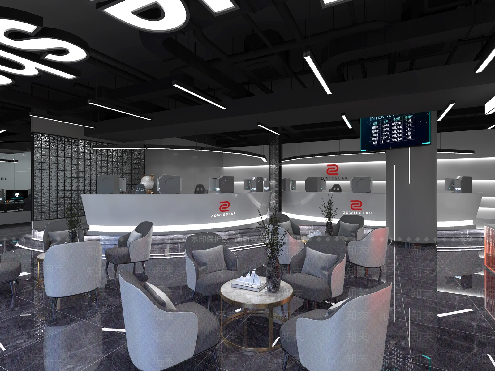 网吧网咖3D模型下载【ID:1143459886】