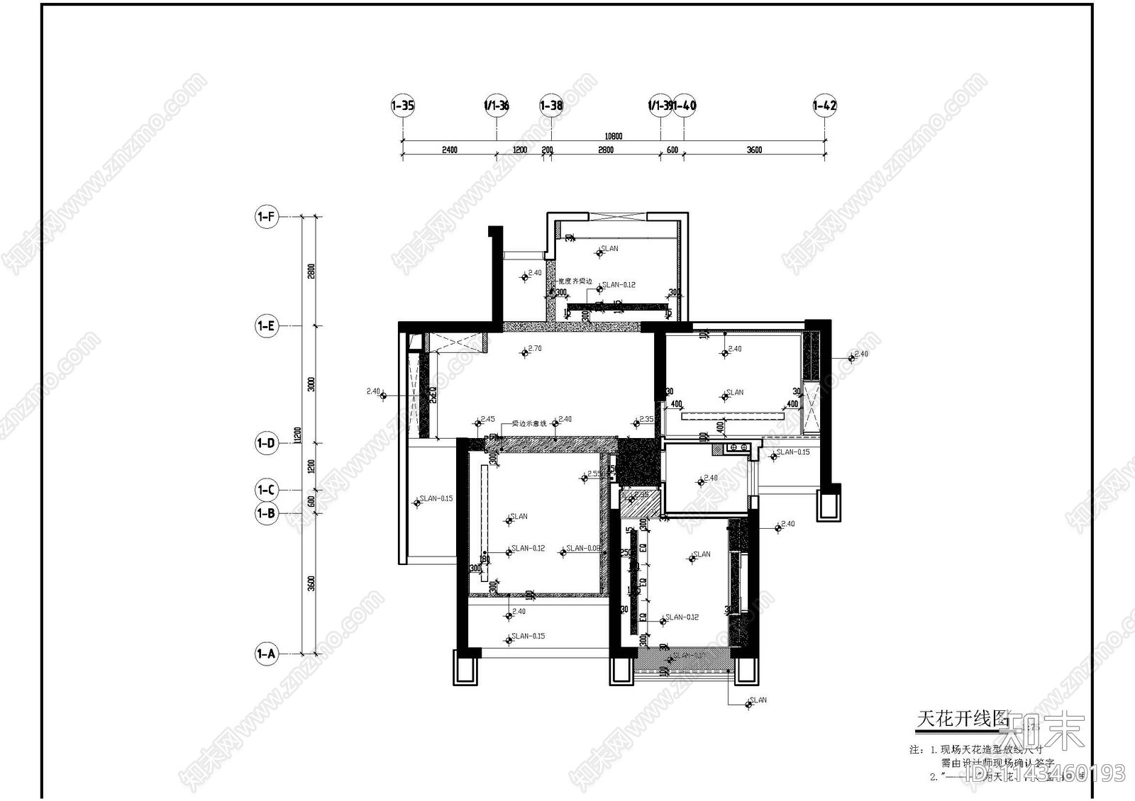 江西南昌地中海阳光样板间平层家装cad施工图下载【ID:1143460193】