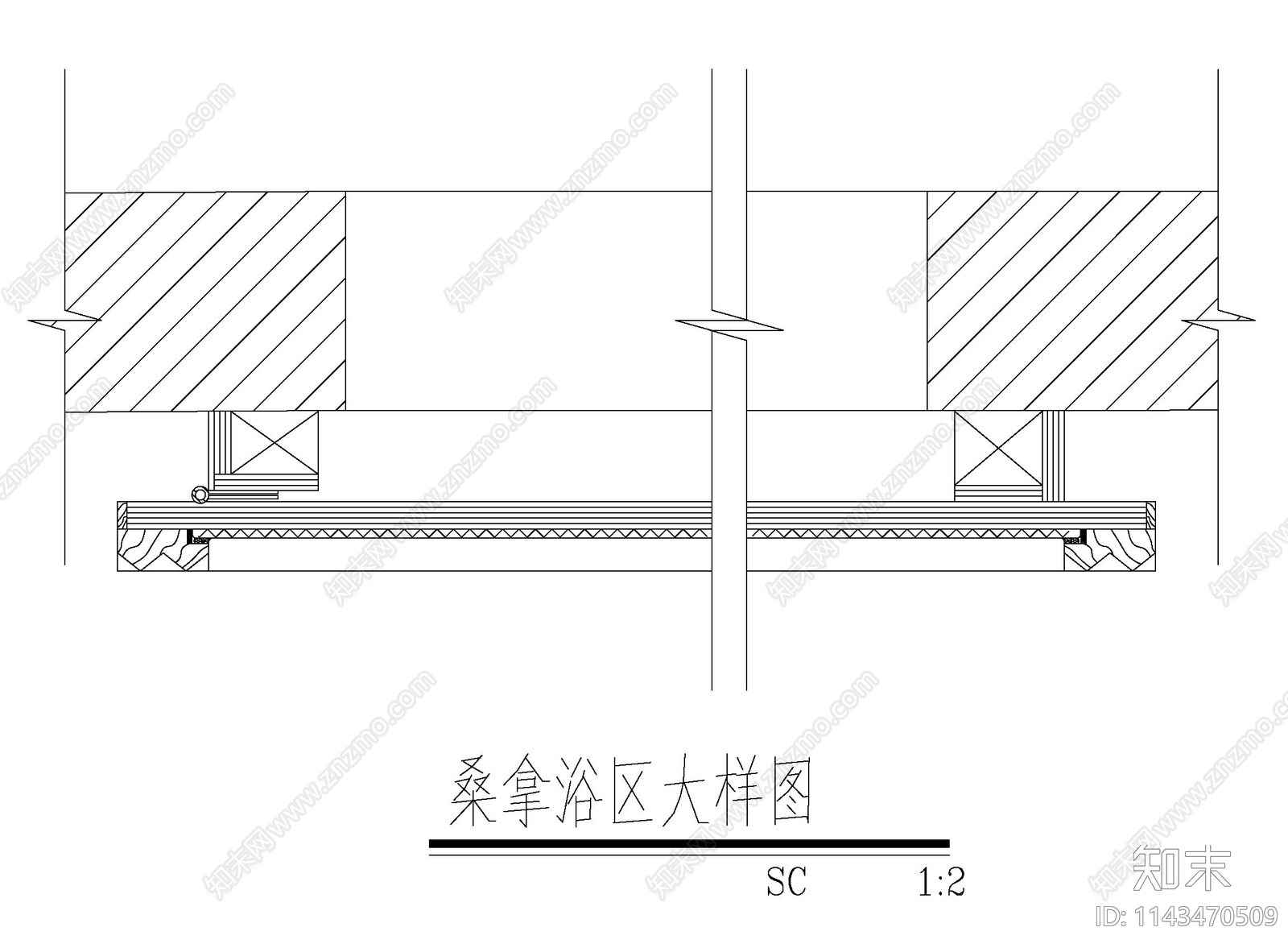 门套含推拉柜门cad施工图下载【ID:1143470509】