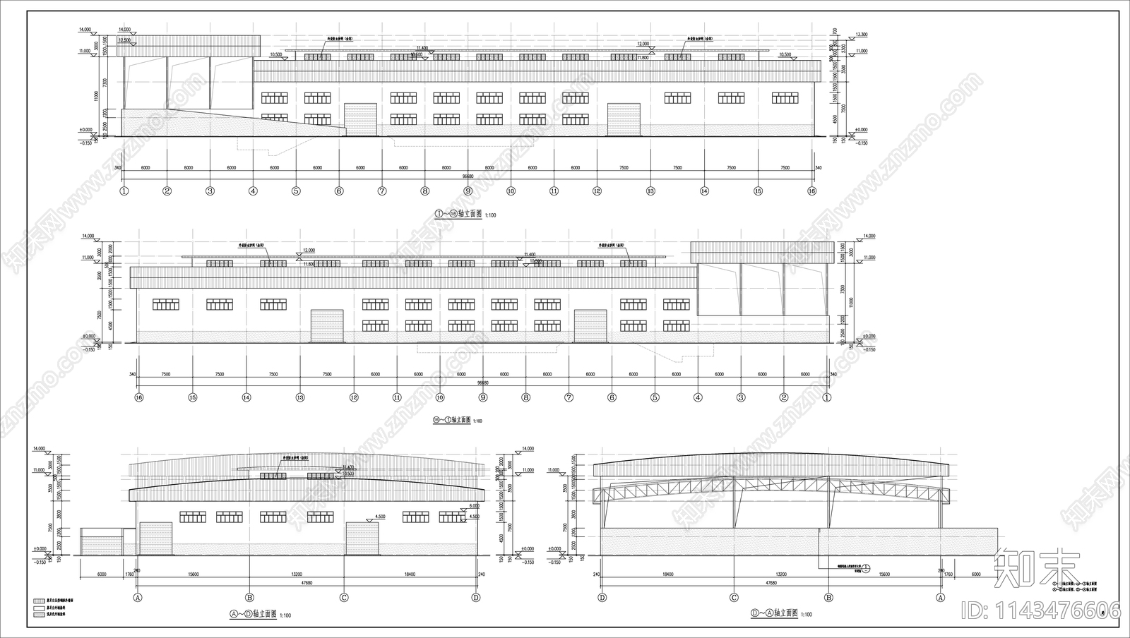 养殖场粪便环保处理车间建筑cad施工图下载【ID:1143476606】