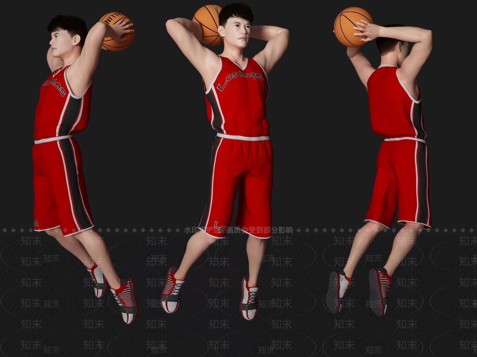 篮球男人3D模型下载【ID:1143479019】
