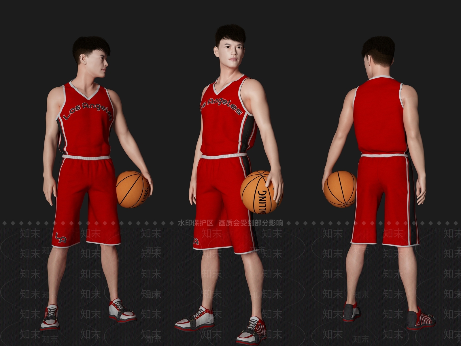 篮球男人3D模型下载【ID:1143479153】