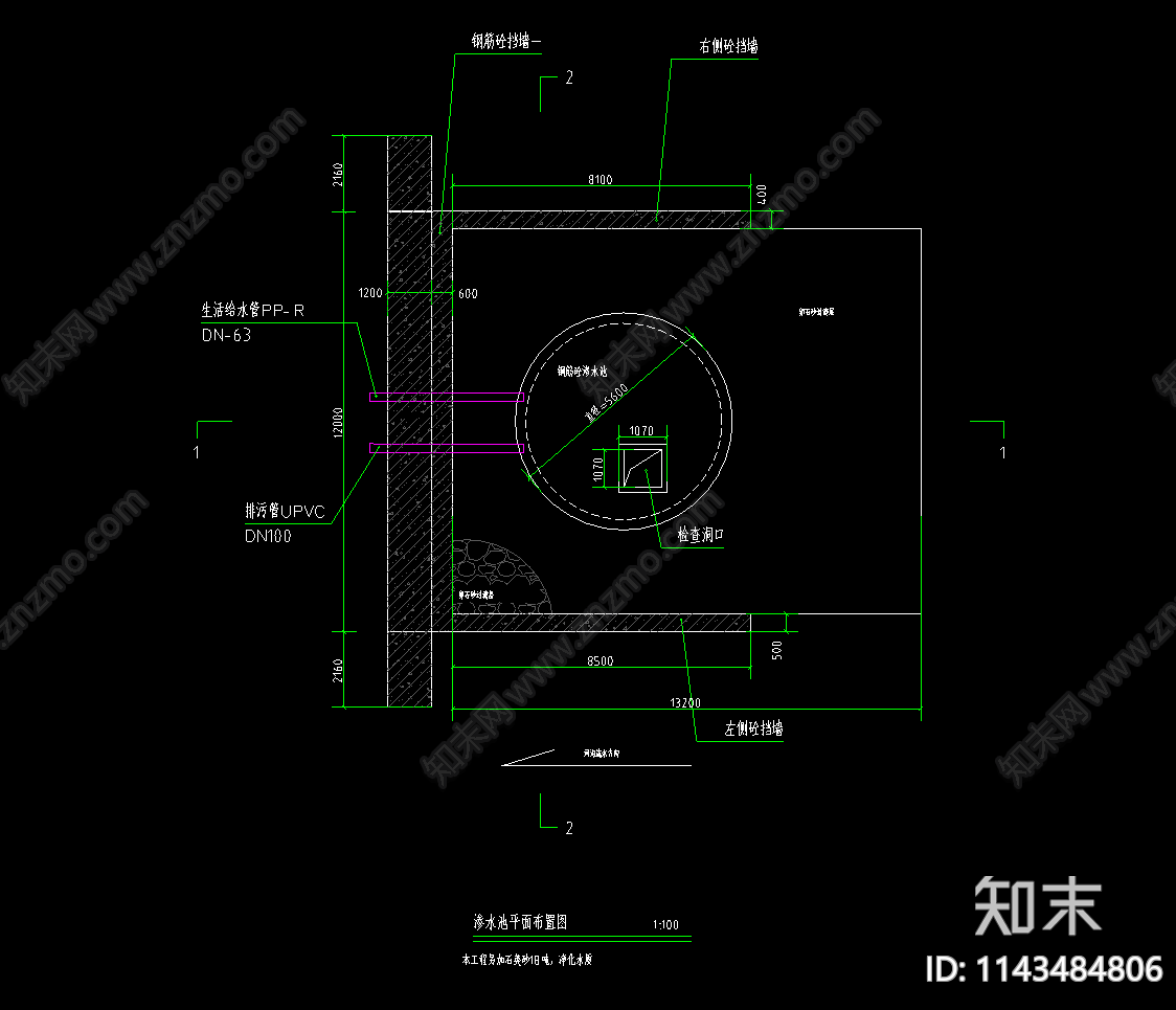 某农村饮水工程cad施工图下载【ID:1143484806】