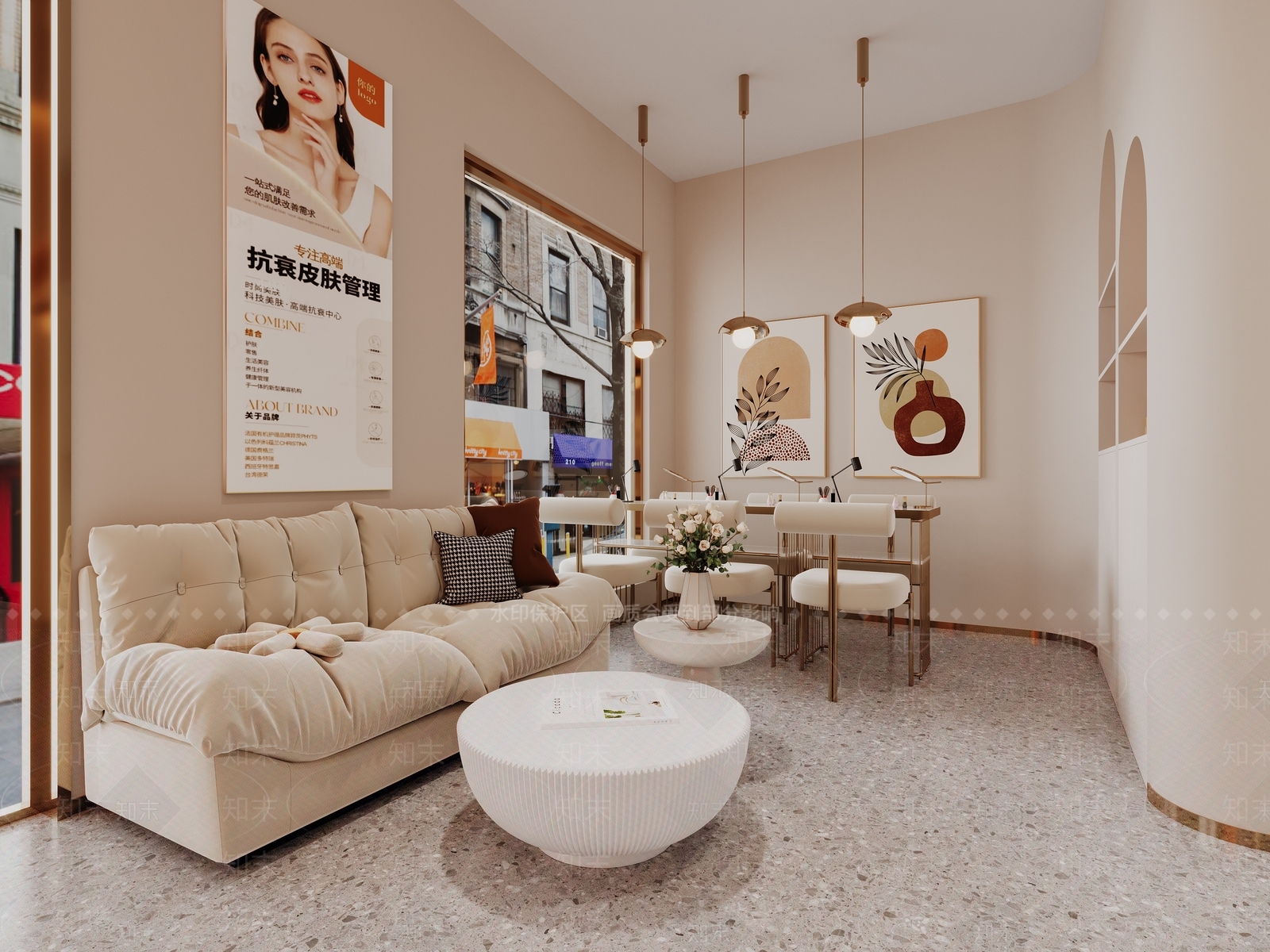 美容店美甲店3D模型下载【ID:1143486690】