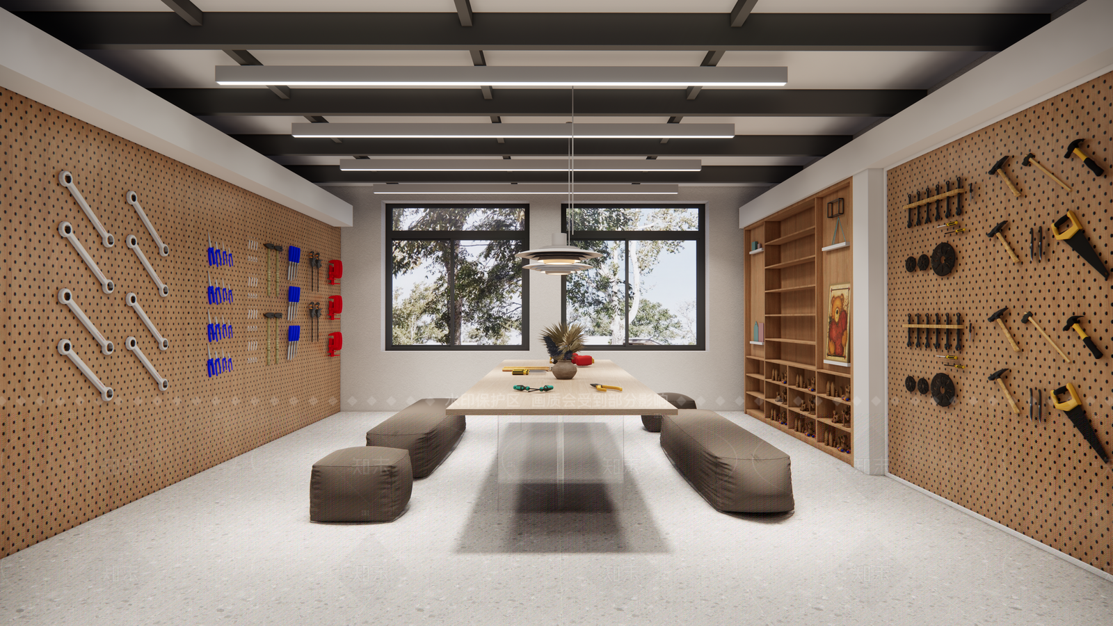 现代手工坊SU模型下载【ID:1216066203】