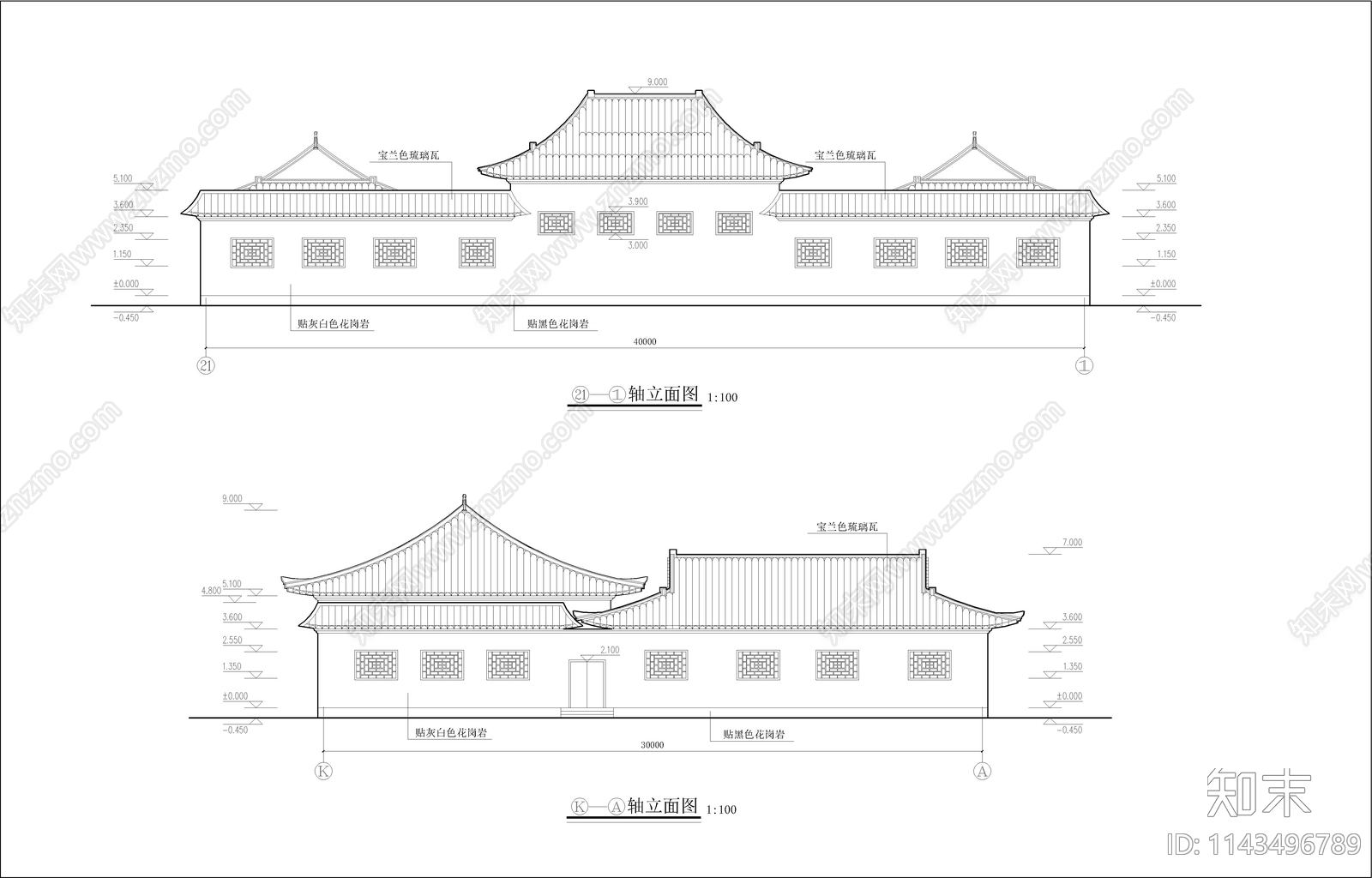 教堂古建筑施工图下载【ID:1143496789】