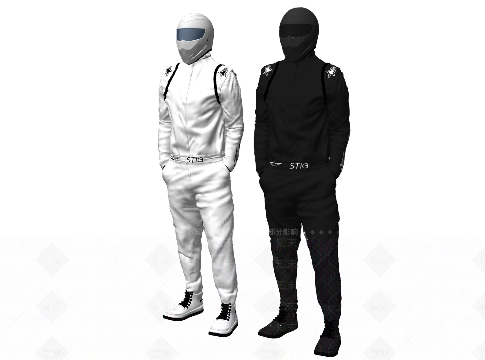 机车服SU模型下载【ID:1143504231】