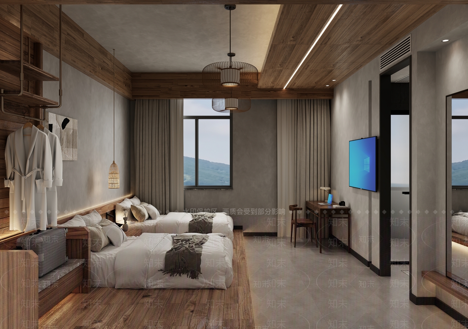 诧寂风民宿3D模型下载【ID:1143507731】