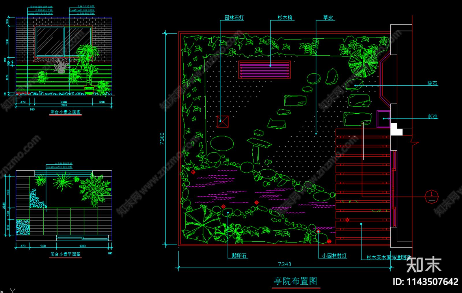 室内小景施工图下载【ID:1143507642】