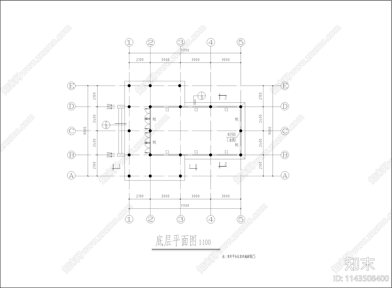 古建筑cad施工图下载【ID:1143508400】