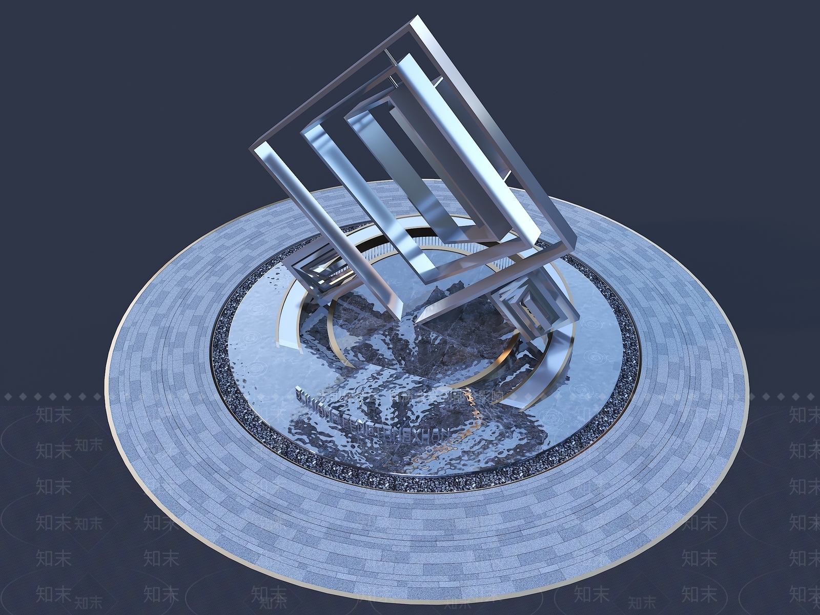 现代广场3D模型下载【ID:1143509541】