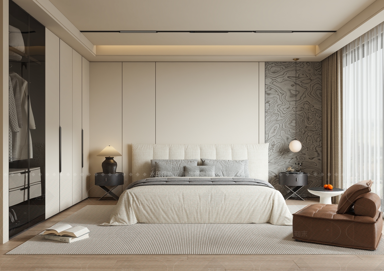 现代家居卧室SU模型下载【ID:1215936218】
