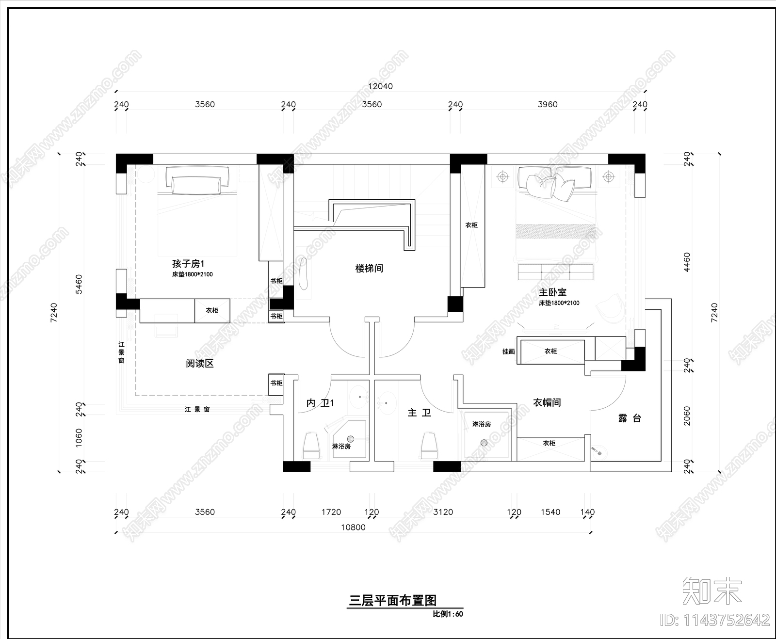 现代简约340平米四层别墅室内cad施工图下载【ID:1143752642】